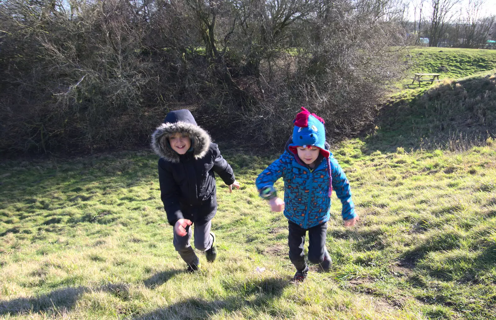 Fred and Harry, from An Orford Day Out, Orford, Suffolk - 17th February 2018