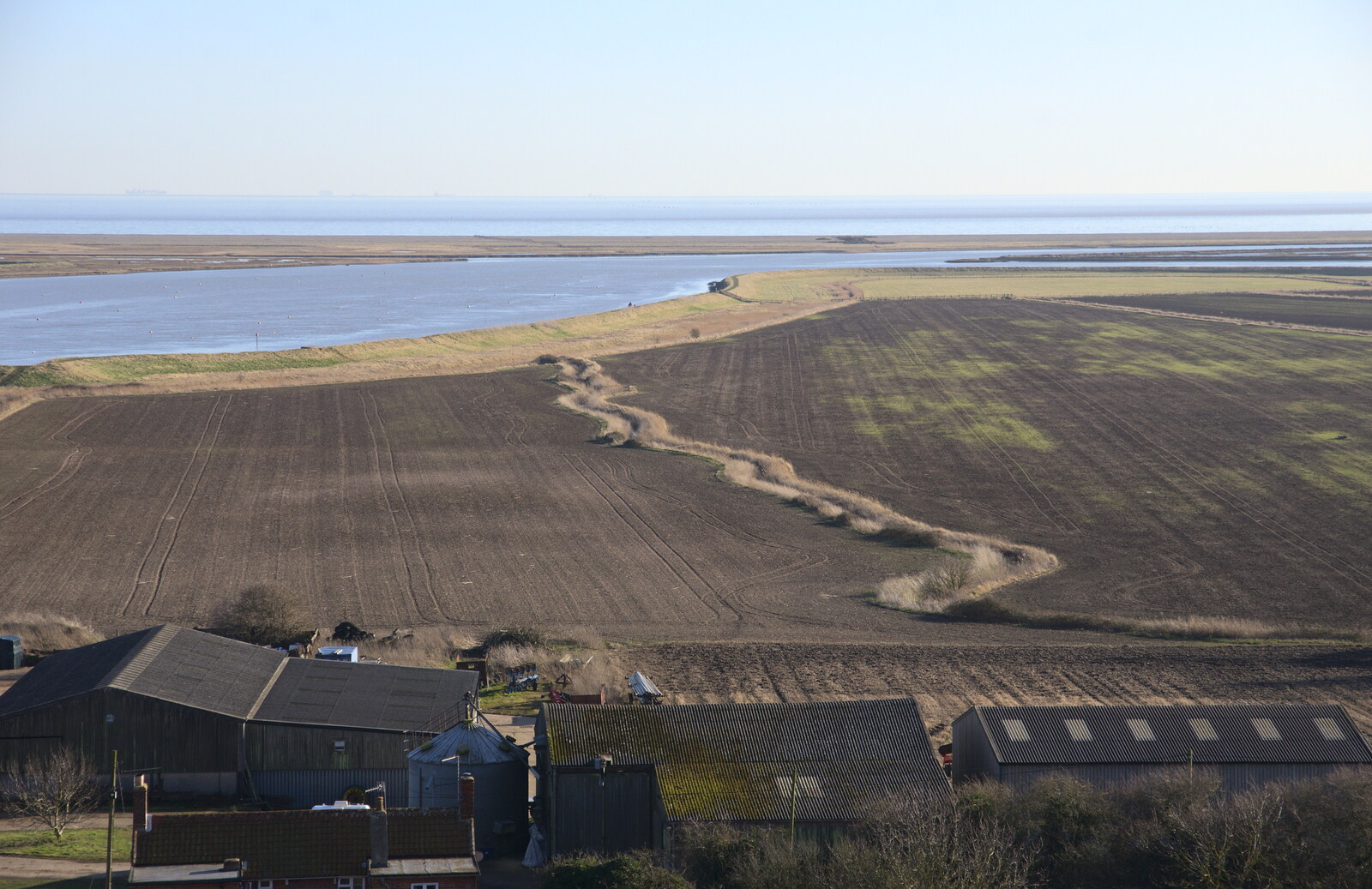 A view over Orford Ness from An Orford Day Out, Orford, Suffolk - 17th February 2018
