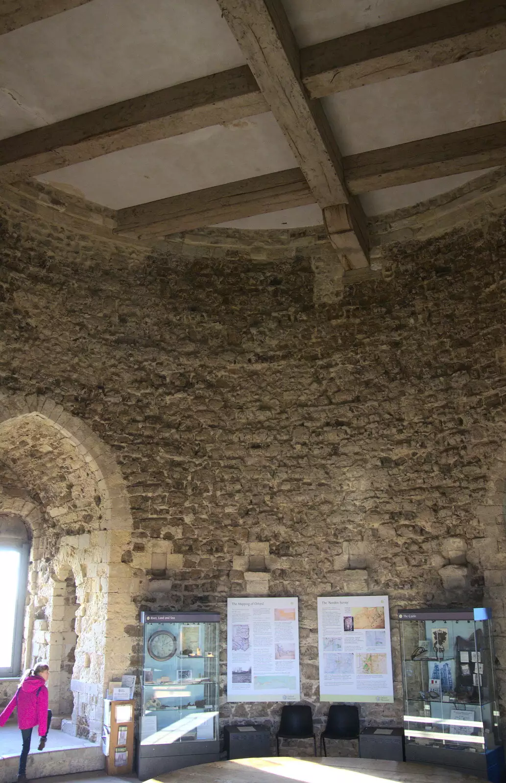 The rooms of Orford Castle, from An Orford Day Out, Orford, Suffolk - 17th February 2018