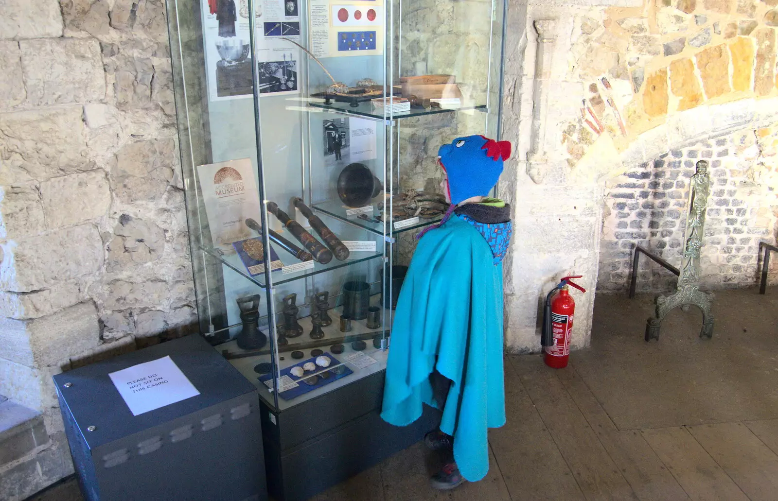 Harry looks at stuff, from An Orford Day Out, Orford, Suffolk - 17th February 2018