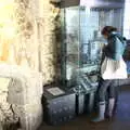 Isobel inspects a cabinet, An Orford Day Out, Orford, Suffolk - 17th February 2018