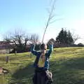 Fred's got a tree growing out of his head, An Orford Day Out, Orford, Suffolk - 17th February 2018