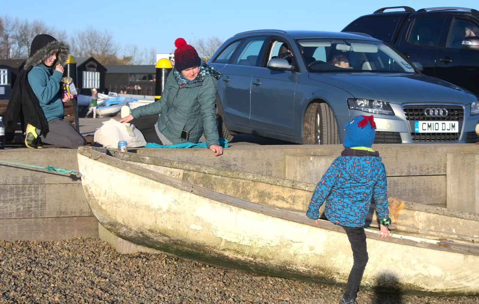 On the quay at Orford, from An Orford Day Out, Orford, Suffolk - 17th February 2018