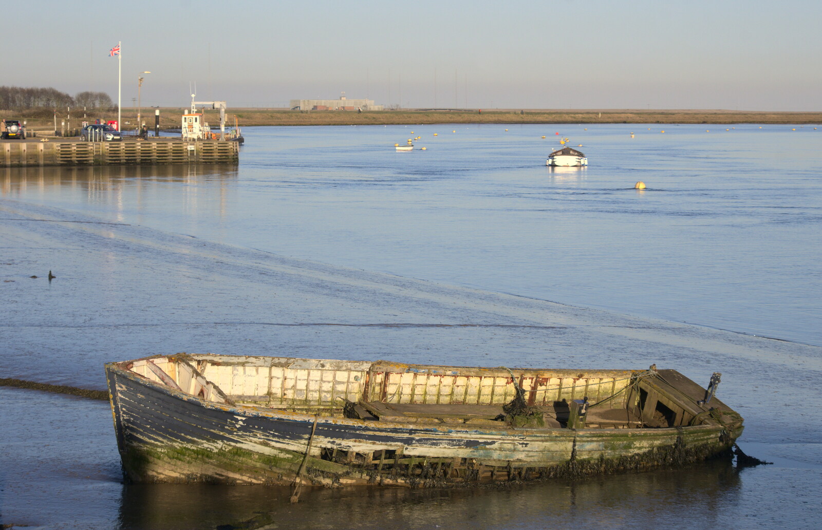 A wrecked boat from An Orford Day Out, Orford, Suffolk - 17th February 2018