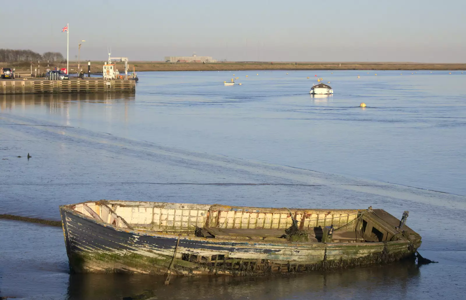 A wrecked boat, from An Orford Day Out, Orford, Suffolk - 17th February 2018