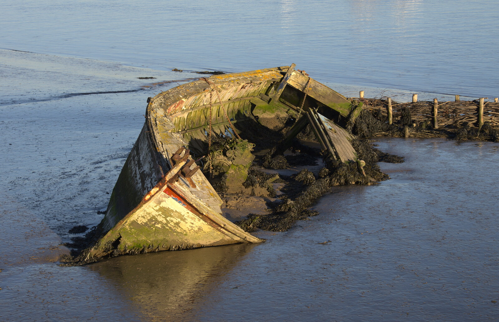 The skeleton of an old boat from An Orford Day Out, Orford, Suffolk - 17th February 2018