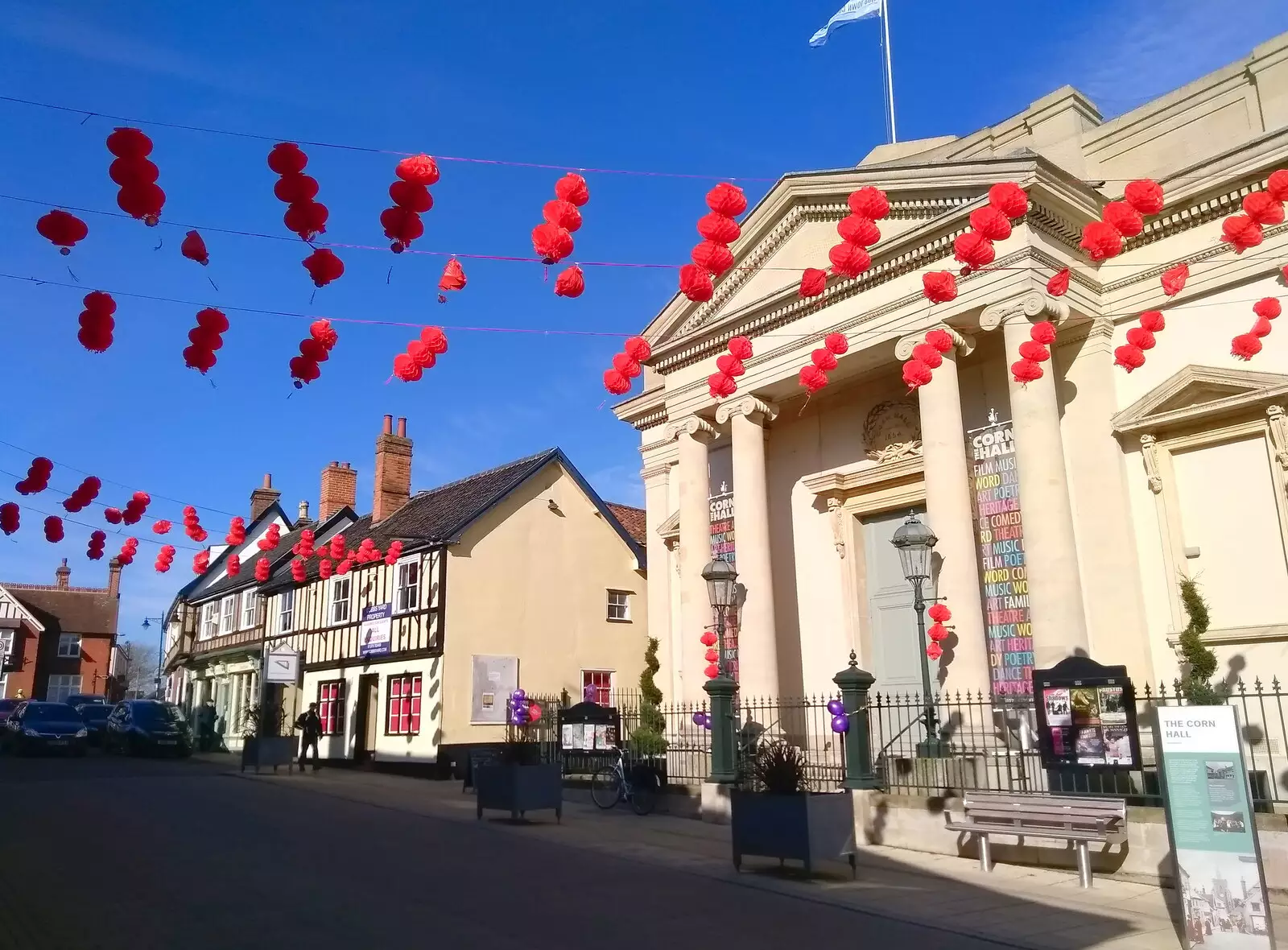It's Chinese New Year on Market Hill, from A Walk Around Eye, and the Return of Red Tent, Suffolk and London - 25th February 2018