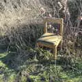 A random discarded chair, A Walk Around Eye, and the Return of Red Tent, Suffolk and London - 25th February 2018