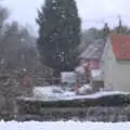 A layer of snow on the office window, Snowmageddon: The Beast From the East, Suffolk and London - 27th February 2018