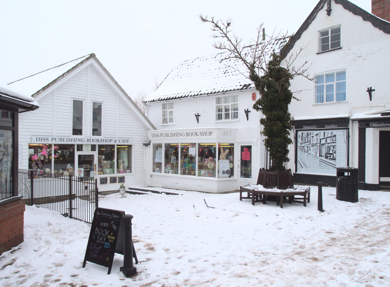 Diss Publishing bookshop from More March Snow and a Postcard from Diss, Norfolk - 3rd March 2018