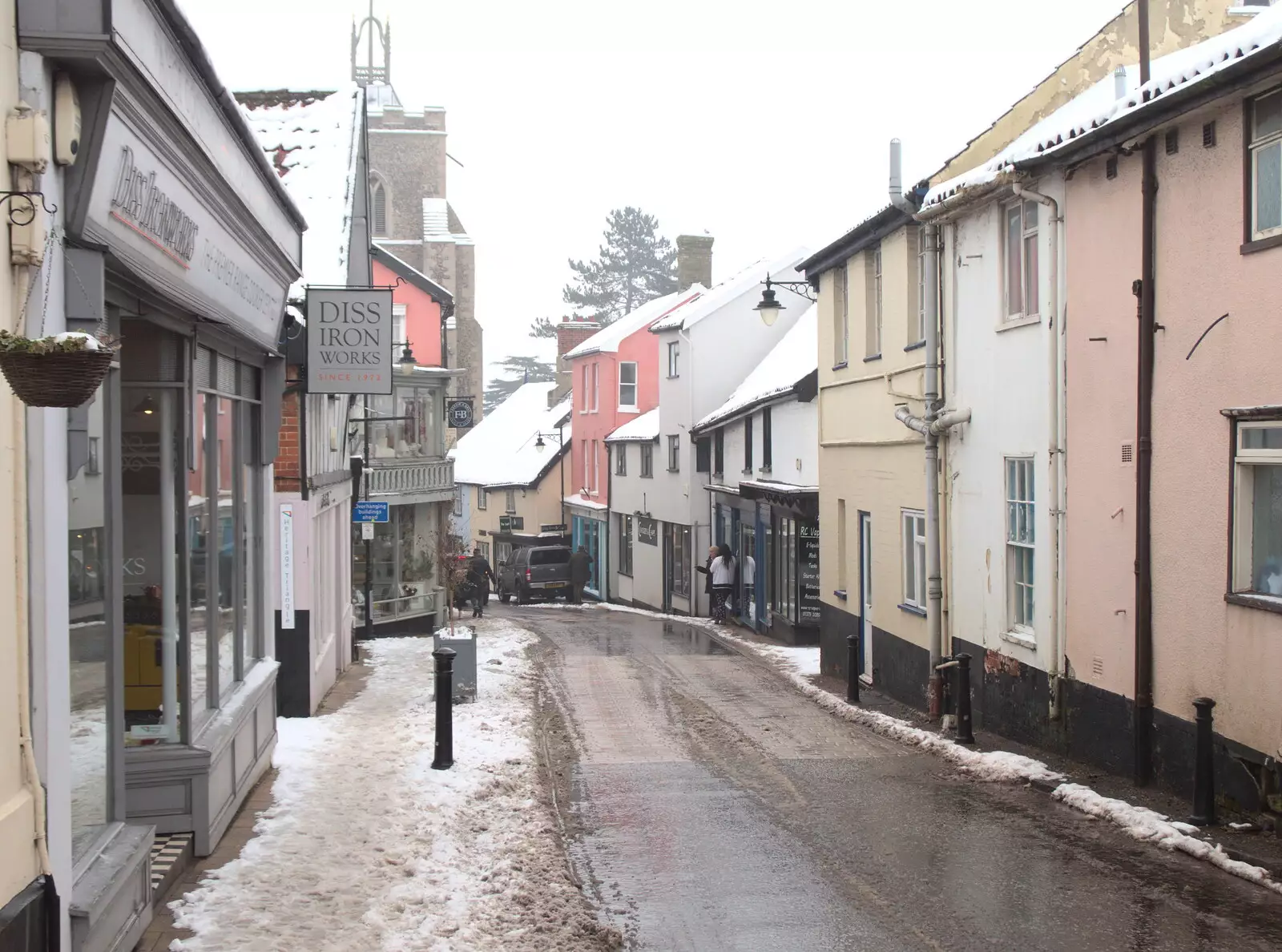 St. Nicholas Street, from More March Snow and a Postcard from Diss, Norfolk - 3rd March 2018