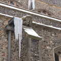 Diss Church has some epic icicles going on, More March Snow and a Postcard from Diss, Norfolk - 3rd March 2018