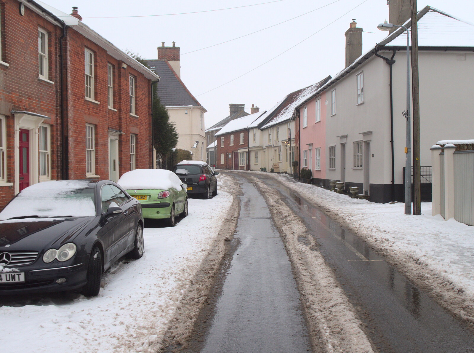 Church Street in Eye from More March Snow and a Postcard from Diss, Norfolk - 3rd March 2018
