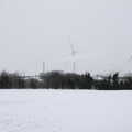 The wind turbines of Eye Airfield, More March Snow and a Postcard from Diss, Norfolk - 3rd March 2018