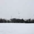 The wind turbines of Eye Airfield, More March Snow and a Postcard from Diss, Norfolk - 3rd March 2018