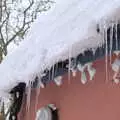 Icicles on the house, More March Snow and a Postcard from Diss, Norfolk - 3rd March 2018