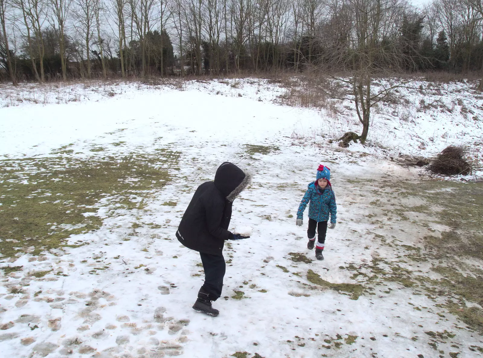 Fred and Harry mess around, from The End of the Beast (From the East), Brome, Suffolk - 4th March 2018