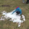 Harry's on a small patch of snow, The End of the Beast (From the East), Brome, Suffolk - 4th March 2018