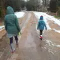 We walk up the Oaksmere's drive, The End of the Beast (From the East), Brome, Suffolk - 4th March 2018