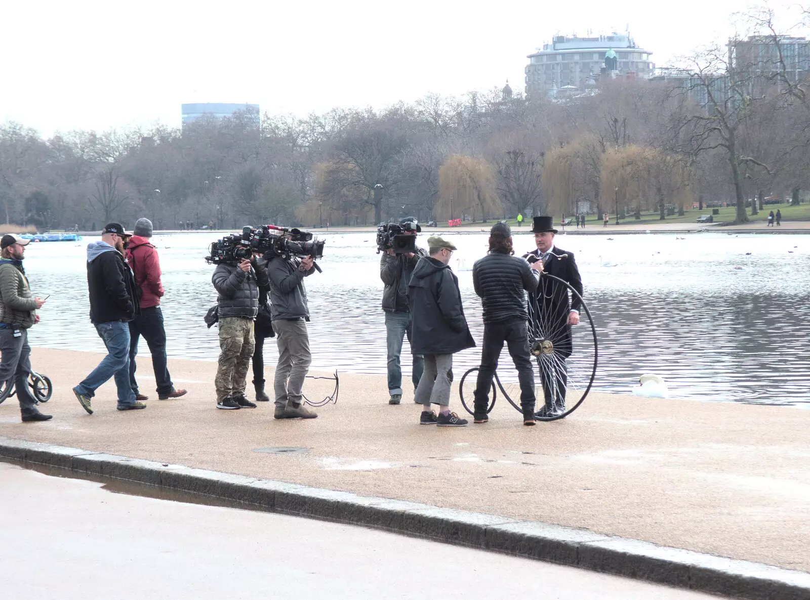 There's a penny farthing by the Serpentine, from The End of the Beast (From the East), Brome, Suffolk - 4th March 2018