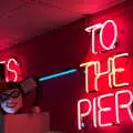 The 'to the pier' red neon sign, A Southwold Car Picnic, Southwold, Suffolk - 11th March 2018