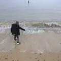 Fred does some skimming, A Southwold Car Picnic, Southwold, Suffolk - 11th March 2018