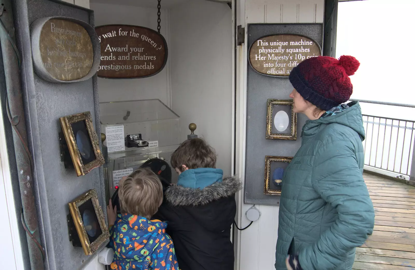 We check out Tim Hunkin's coin-squash machine, from A Southwold Car Picnic, Southwold, Suffolk - 11th March 2018