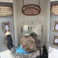 Fred checks out the coin-pressing machine, A Southwold Car Picnic, Southwold, Suffolk - 11th March 2018