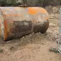 An old petrol station tank has been dug up, A Southwold Car Picnic, Southwold, Suffolk - 11th March 2018