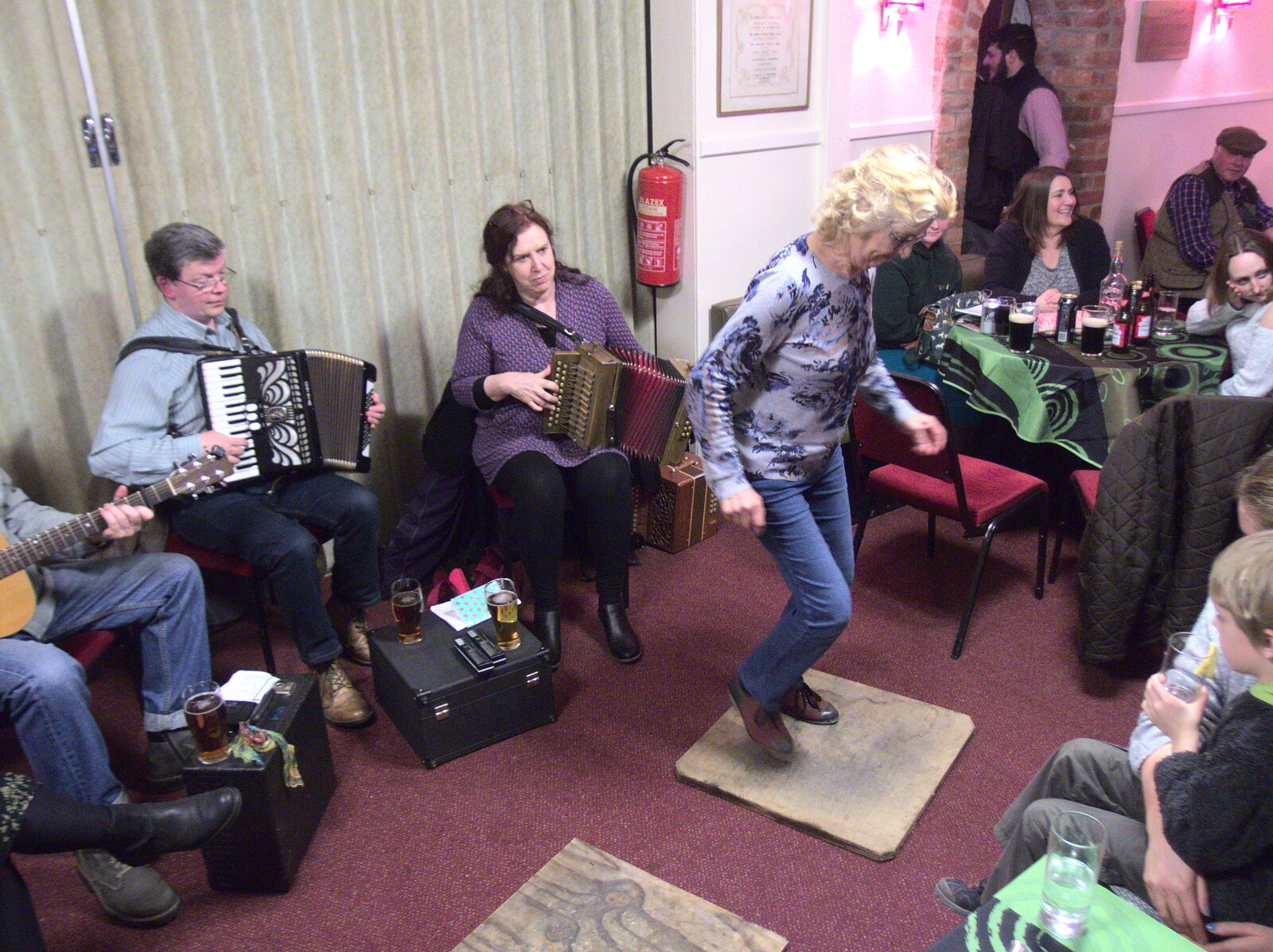 A bit of dancing on boards occurs from St. Patrick's Day at the Village Hall, Brome, Suffolk - 16th March 2018