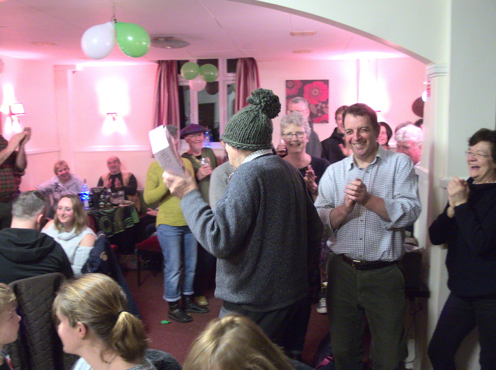 Peter wins a prize again from St. Patrick's Day at the Village Hall, Brome, Suffolk - 16th March 2018