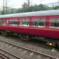 Nosher's train overtakes a heritage train, Trackside Graffiti, and Harry's Cake, London and Suffolk - 28th March 2018