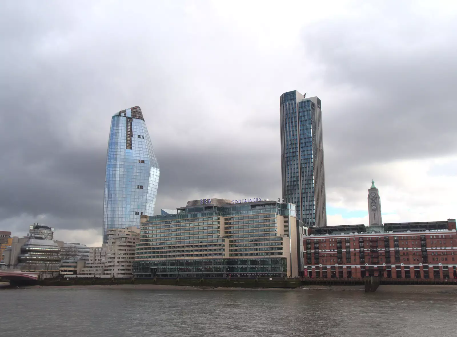 The Oxo Tower by the Thames, from Trackside Graffiti, and Harry's Cake, London and Suffolk - 28th March 2018