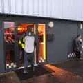 The Boy Phil peers through the glass door, Elvis Lives! (in a Brewery), Station 119, Eye, Suffolk - 29th March 2018