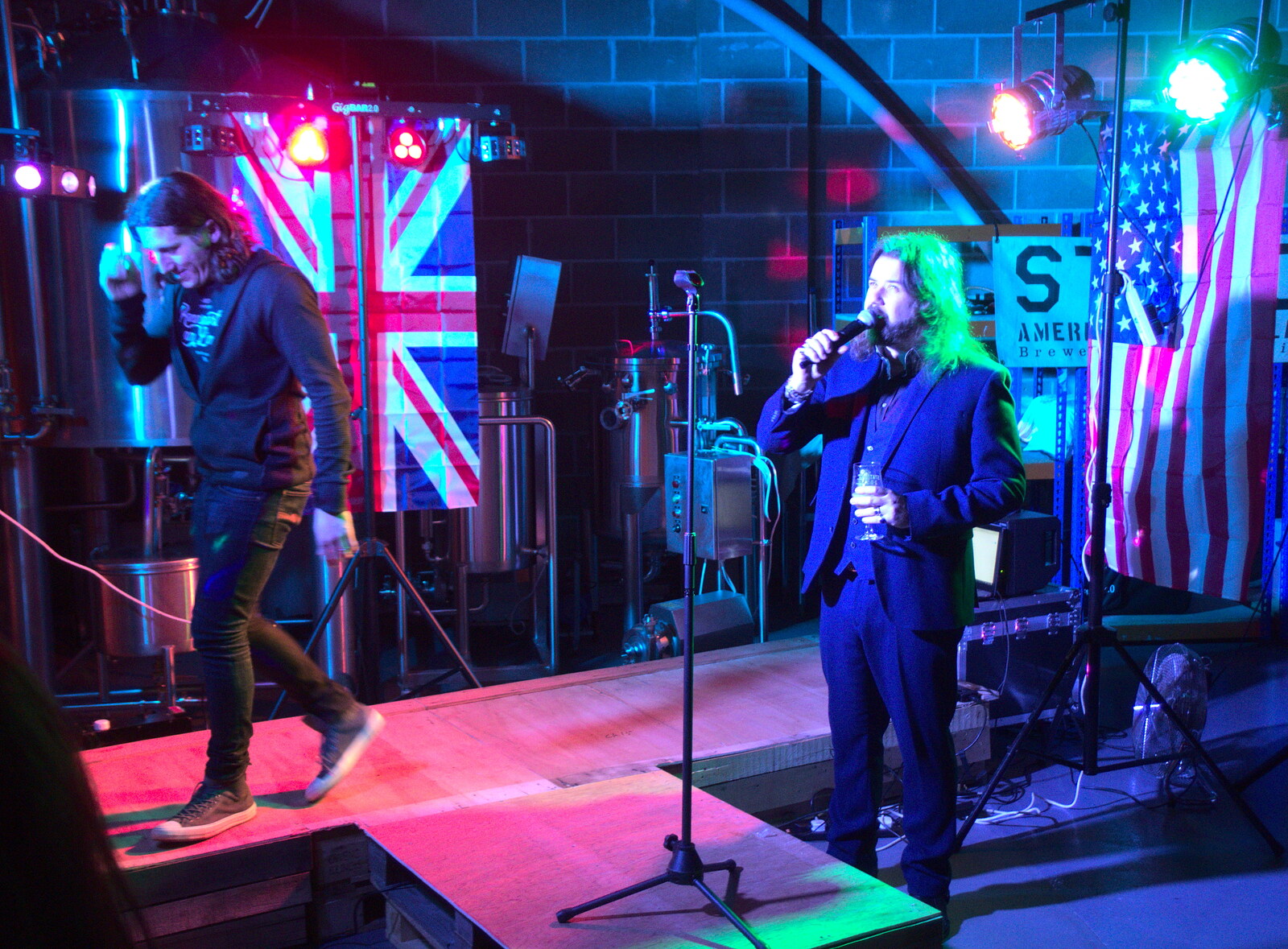 The other co-owner does a speech as well from Elvis Lives! (in a Brewery), Station 119, Eye, Suffolk - 29th March 2018