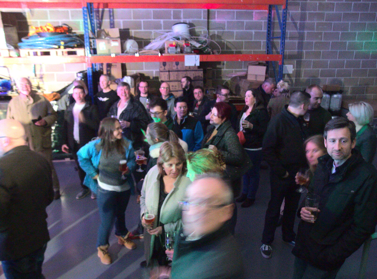Warehouse crowds from Elvis Lives! (in a Brewery), Station 119, Eye, Suffolk - 29th March 2018