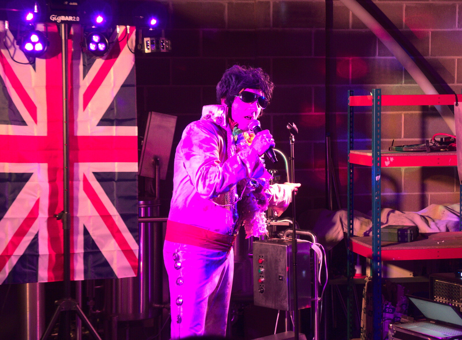 'Elvis' introduces himself from Elvis Lives! (in a Brewery), Station 119, Eye, Suffolk - 29th March 2018