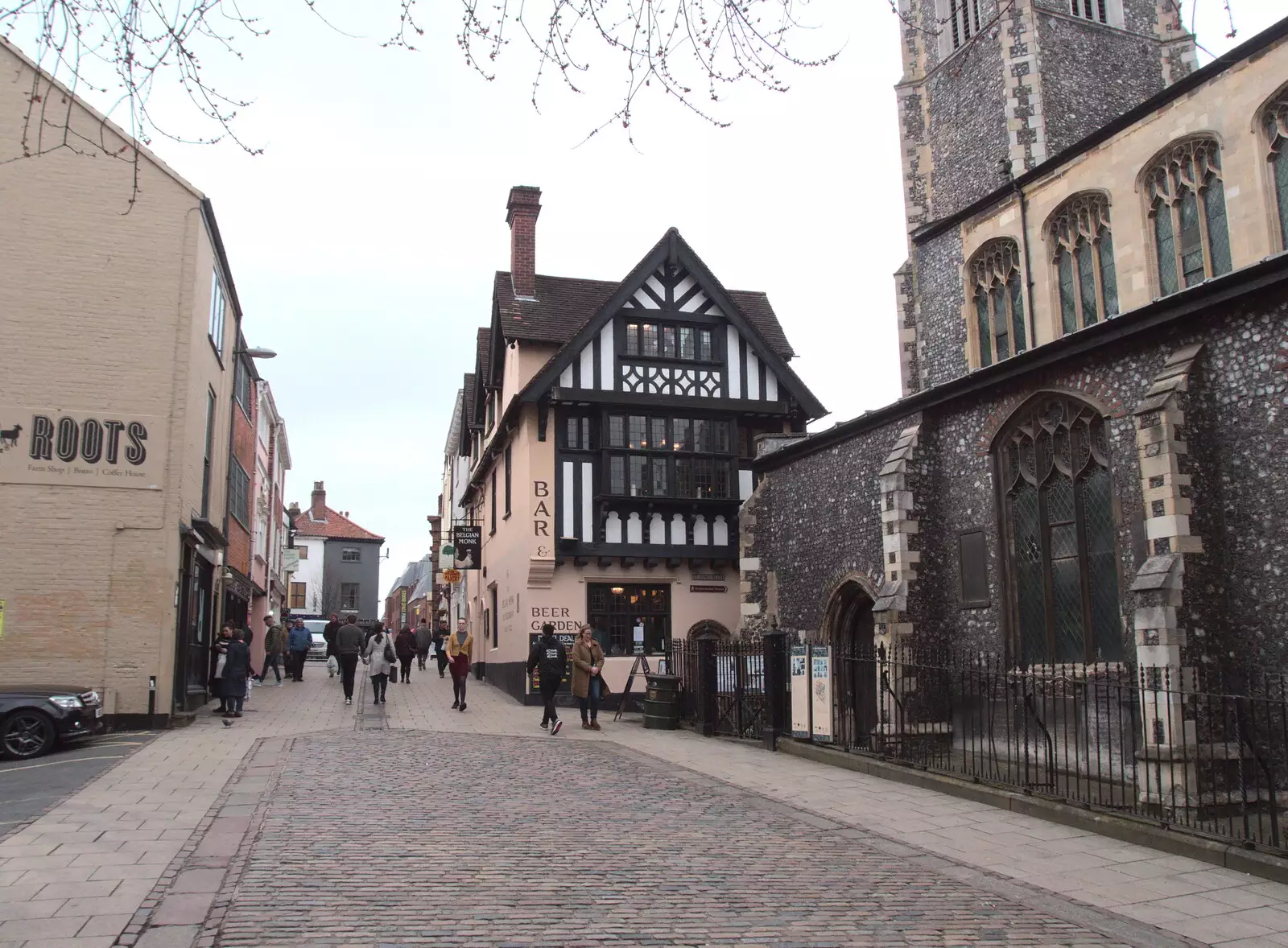 Pottergate, by St. John Maddermarket, from A Couple of Trips to Norwich, Norfolk - 31st March 2018