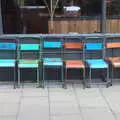 Funky chairs outside the Grosvenor Fish Bar, A Couple of Trips to Norwich, Norfolk - 31st March 2018