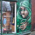 Green street art on an art shop, A Couple of Trips to Norwich, Norfolk - 31st March 2018
