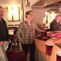 Marc and Suey at the bar in the Beaky, Darts at the Beaky, and a Visit From Brussels, Occold and Thorndon, Suffolk - 9th April 2018