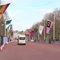 International flags on The Mall, Commonwealth Chaos, and the BSCC at Gissing, London and Norfolk - 18th April 2018