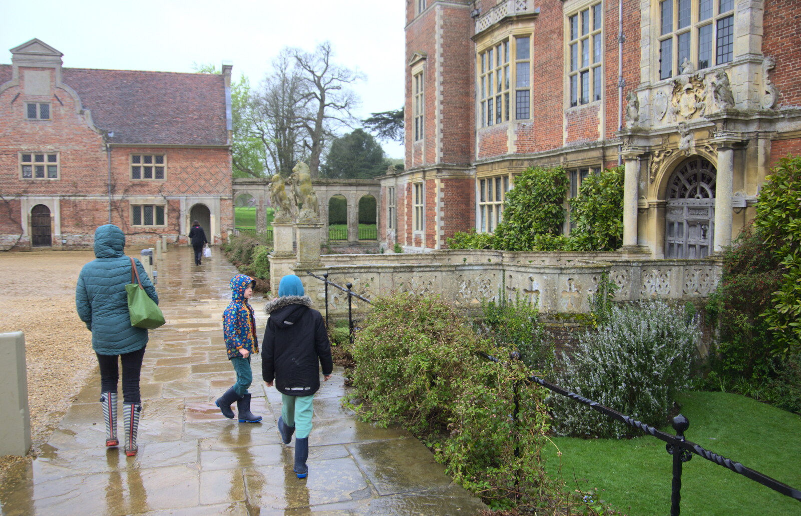 Walking around in the rain from A Trip to Blickling Hall, Aylsham, Norfolk - 29th April 2018