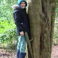 Fred's up a tree, A Trip to Blickling Hall, Aylsham, Norfolk - 29th April 2018