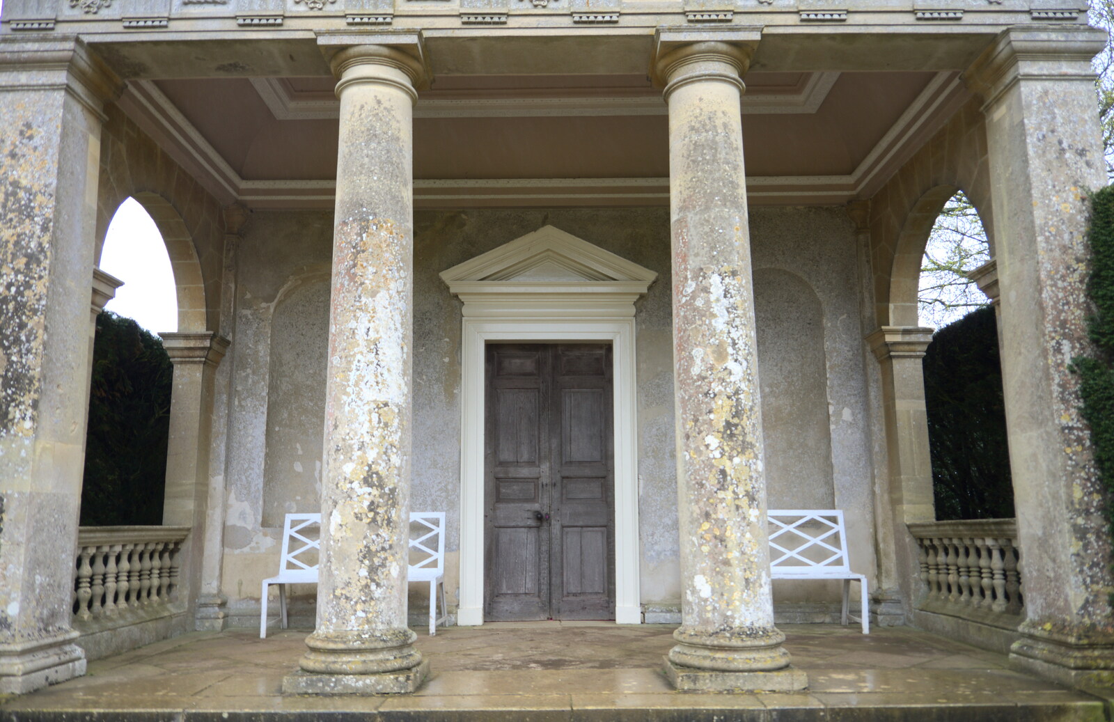Palladian columns from A Trip to Blickling Hall, Aylsham, Norfolk - 29th April 2018