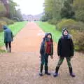 Both the boys are now peering up, A Trip to Blickling Hall, Aylsham, Norfolk - 29th April 2018