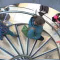 Down the spiral stairs, A Trip to Blickling Hall, Aylsham, Norfolk - 29th April 2018