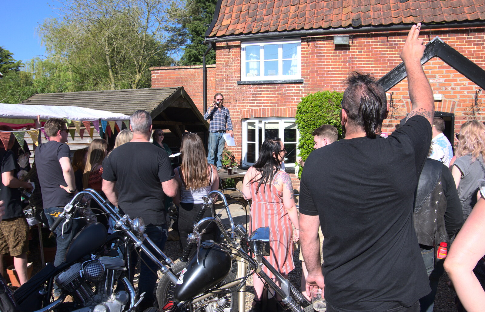 An auction takes place from Beer, Bikes and Bands, Burston Crown, Burston, Norfolk - 6th May 2018