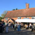 Crowds outside the Burston Crown, Beer, Bikes and Bands, Burston Crown, Burston, Norfolk - 6th May 2018