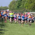 The race kicks off as over 1,300 runners leg it, Isobel's 10km Run, Alton Water, Stutton, Suffolk - 6th May 2018